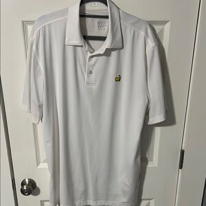 Augusta Logo Masters Men's White Polo Shirt